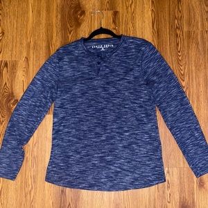 Dark blue Heather Henley - rustic souls